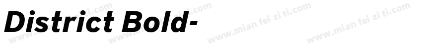 District Bold字体转换